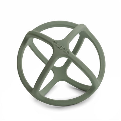 Mushie Silicone Ball Teether - Dried Thyme Image 1