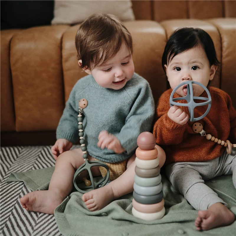 Mushie Silicone Ball Teether - Dried Thyme Image 4