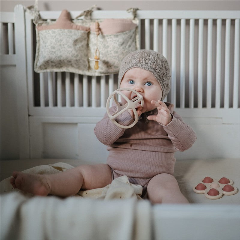 Mushie Silicone Baby Teether Toy Shifting Sand Image 4