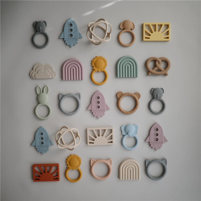 Mushie Silicone Baby Teether Toy Shifting Sand Image 7