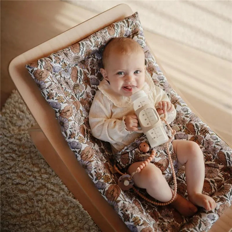 Mushie - Silicone Bottles Handles, Blush/Shifting Sand Image 6