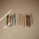 Mushie Silicone Feeding Spoons 2 Pack - Powder Blue Image 2