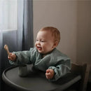 Mushie - Silicone First Feeding Baby Spoons, 2 Pack, Tradewinds, Shifting Sand Image 3