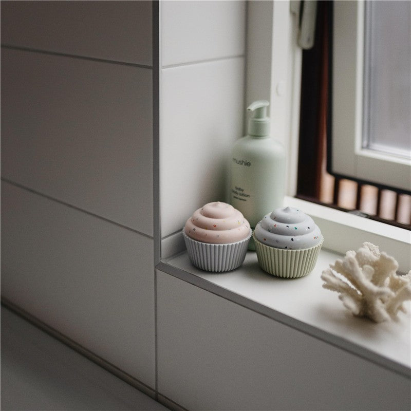 Mushie Silicone Mix and Match Cupcake Toy 4-Pack Image 6