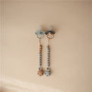 Mushie Eva Pacifier Clip - Stone Image 2