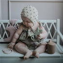 Mushie Pearl Teething Bracelet - Linen/Peony/Pale Pink Image 4