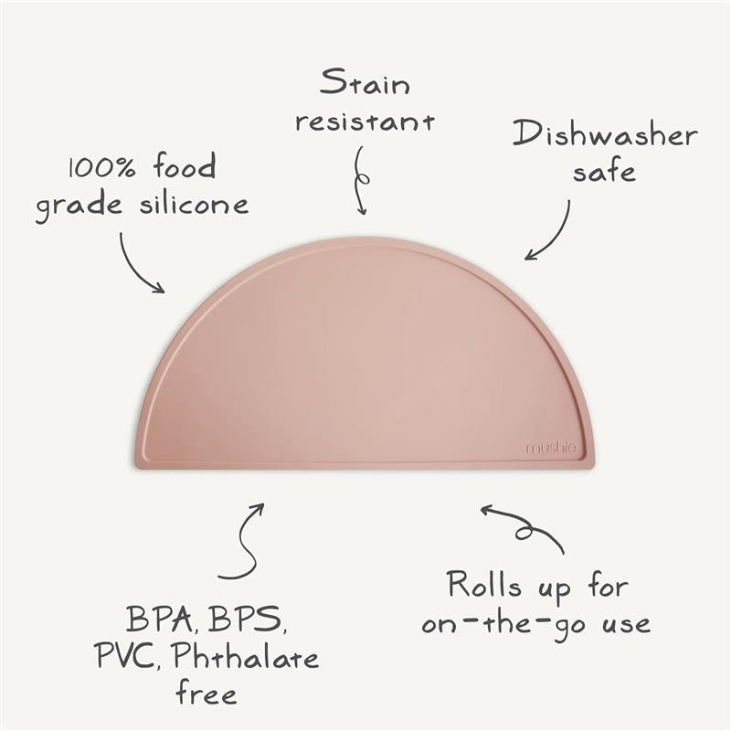 Mushie - Silicone Place Mat, Blush Image 2