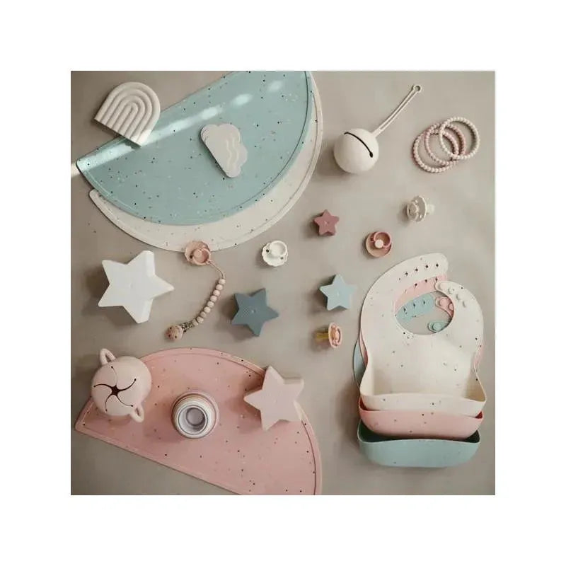 Mushie - Silicone Place Mat - Cambridge Blue Confetti Image 3