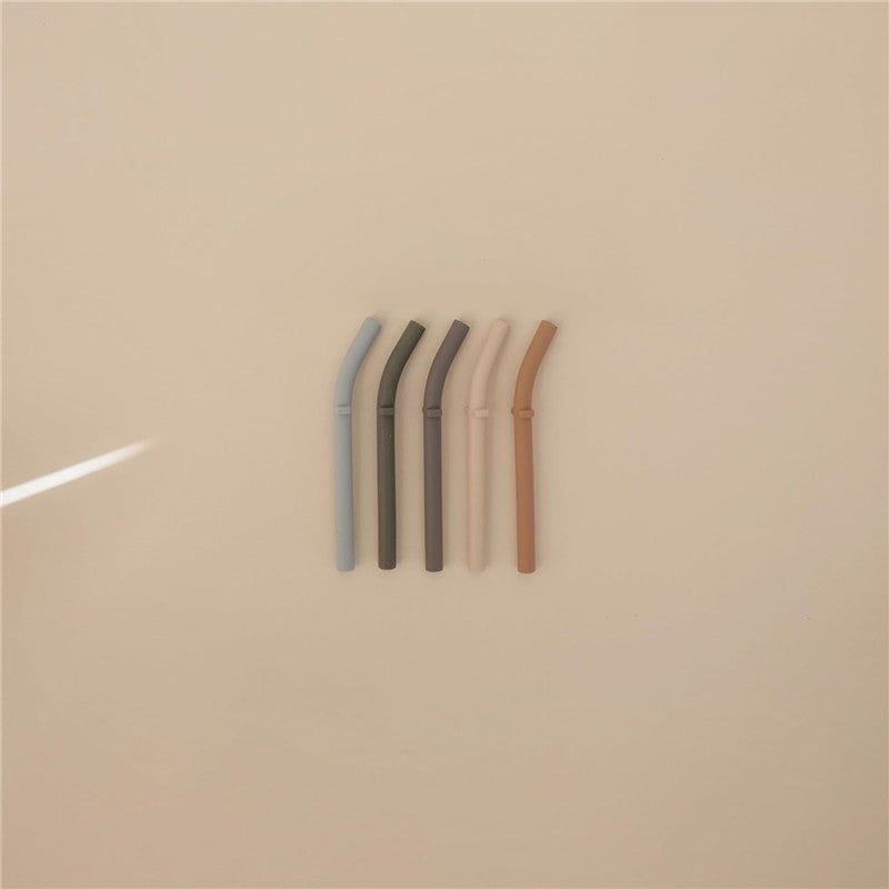 Mushie Silicone Replacement Straws 5-Pack - Forest Image 2