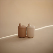 Mushie Silicone Sippy Cup - Natural Image 2