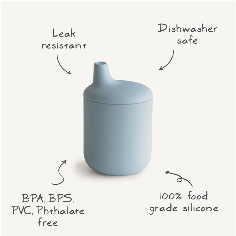 Mushie Silicone Sippy Cup - Natural Image 8