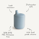 Mushie Silicone Sippy Cup - Natural Image 8