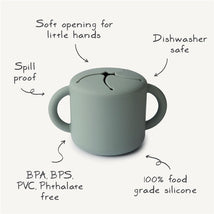 Mushie Silicone Snack Cup - Blush Image 2