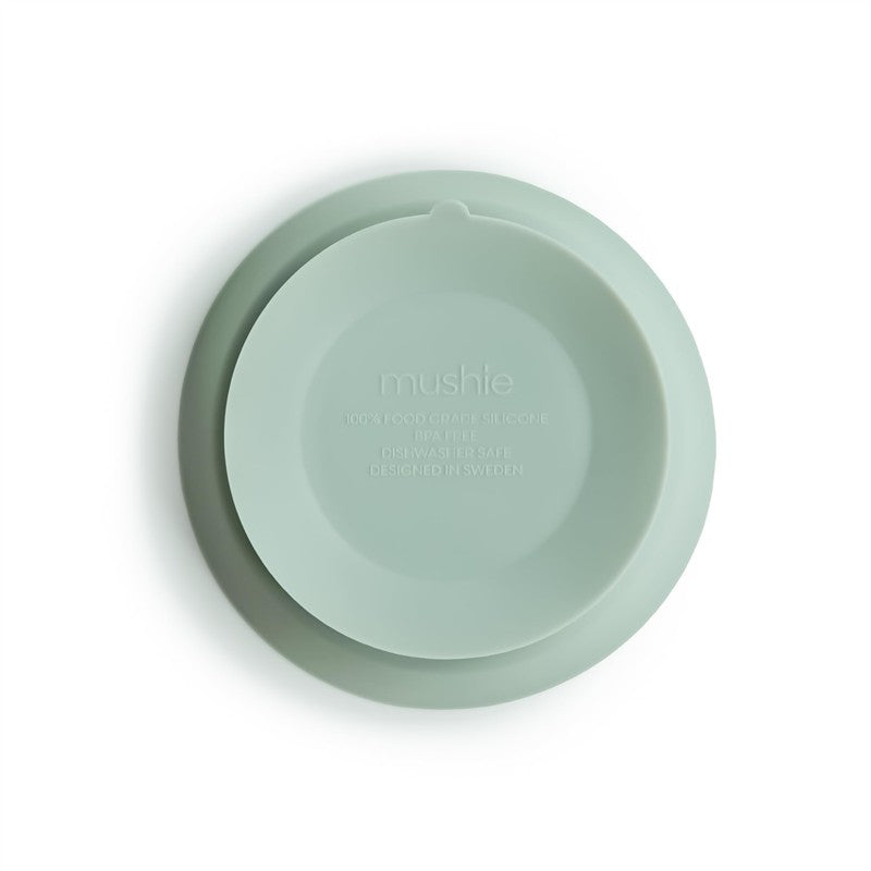 Mushie Silicone Suction Bowl - Cambridge Blue Image 3