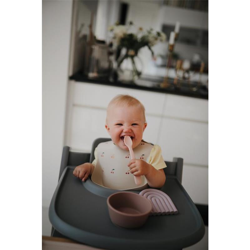 Mushie - Silicone Suction Bowl Baby - Cloudy Mauve Image 6