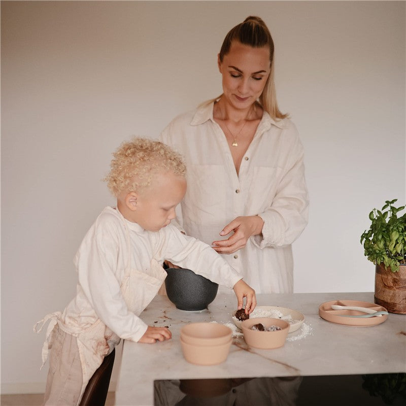 Mushie Silicone Suction Bowl - Cloudy Mauve Image 4