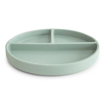 Mushie Silicone Suction Plate - Cambridge Blue Image 2