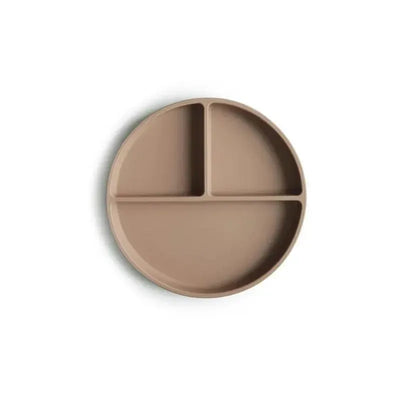Mushie - Silicone Suction Plate Baby - Natural Image 1