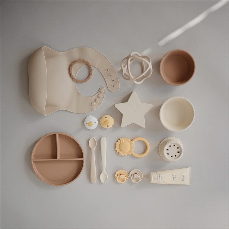 Mushie Silicone Suction Plate - Natural Image 7