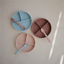 Mushie Silicone Suction Plate - Cloudy Mauve Image 3