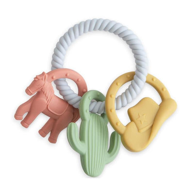 Mushie - Silicone Western Teething Ring Toy Image 1