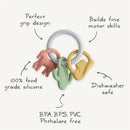 Mushie Silicone Western Teething Ring Image 2