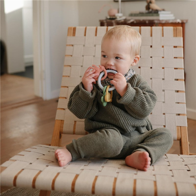 Mushie Silicone Western Teething Ring Image 5