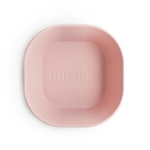 Mushie Silicone Square Bowl Dinnerware Set 2 Pack - Blush Image 2