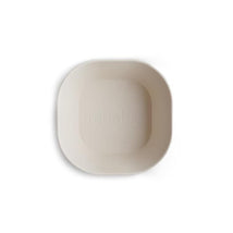 Mushie - Square Dinnerware Baby Bowl - Set Of 2 - Ivory Image 1