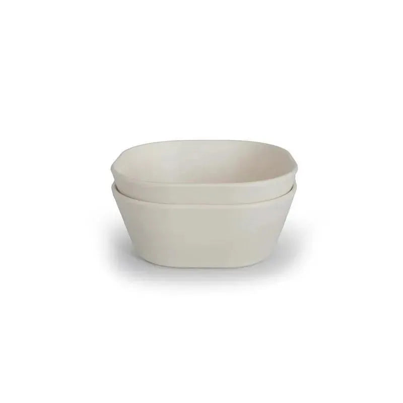 Mushie - Square Dinnerware Baby Bowl - Set Of 2 - Ivory Image 3