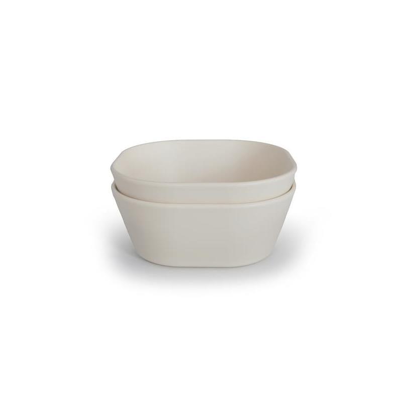 Mushie - Square Dinnerware Baby Bowl - Set Of 2 - Ivory Image 5