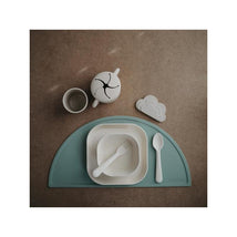 Mushie - Square Dinnerware Baby Plates- Set Of 2 - Ivory Image 2