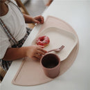 Mushie Silicone Square Plate Dinnerware Set 2 Pack - Ivory Image 5