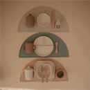 Mushie Silicone Square Plate Dinnerware Set 2 Pack - Ivory Image 7