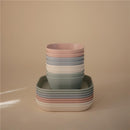 Mushie Silicone Square Plate Dinnerware Set 2 Pack - Ivory Image 8