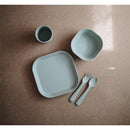 Mushie - Square Dinnerware Baby Plates- Set Of 2 - Sage Image 2