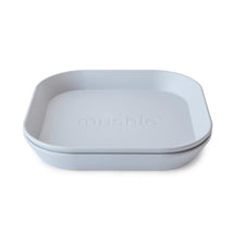 Mushie Silicone Square Plate Dinnerware Set - Cloud Image 2