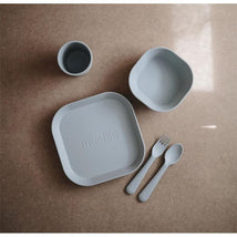 Mushie - Square Dinnerware Plates Set, Cloud Image 2