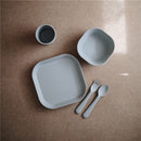 Mushie Silicone Square Plate Dinnerware Set - Cloud Image 4