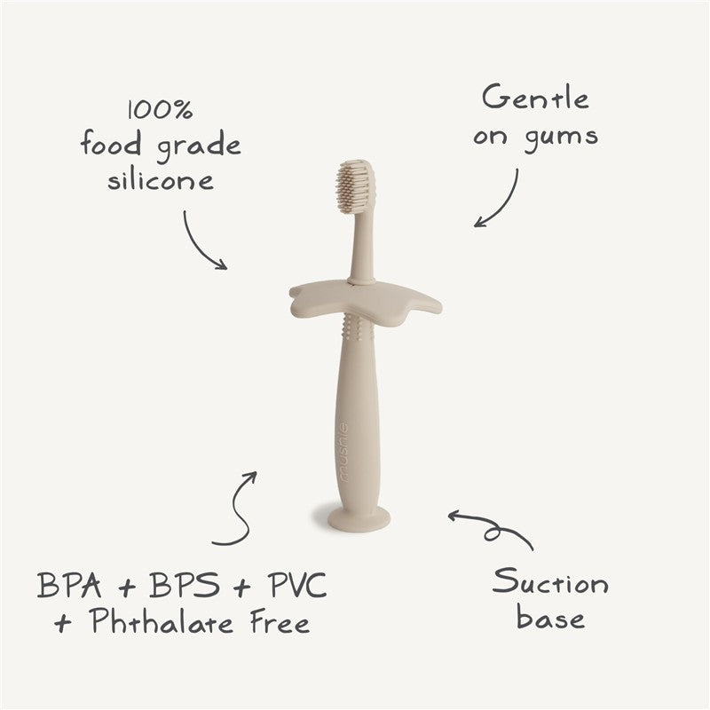 Mushie Silicone Star Training Toothbrush - Tradewinds Image 9