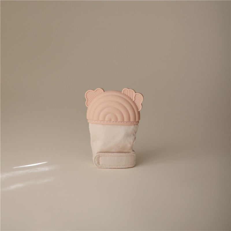 Mushie Silicone Teething Mitten - Rainbow Image 2