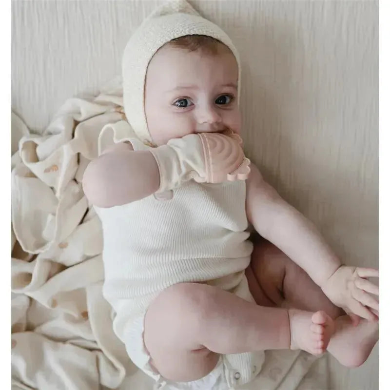 Mushie - Teething Mitten, Rainbow Image 4