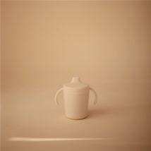 Mushie Trainer Sippy Cup - Ivory Image 2