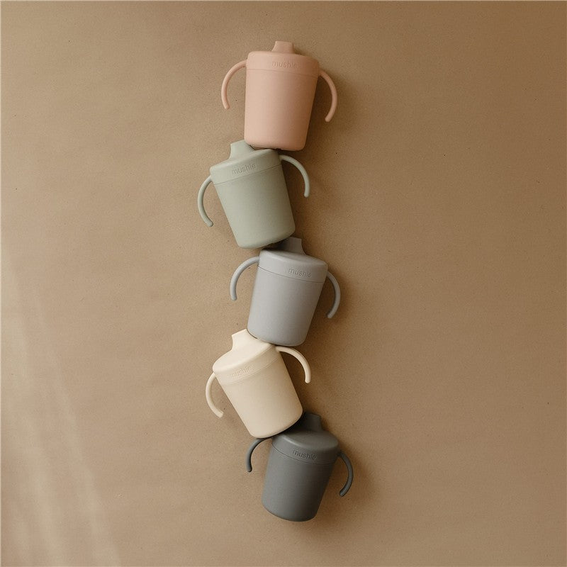 Mushie Trainer Sippy Cup - Ivory Image 3