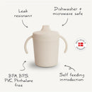 Mushie Trainer Sippy Cup - Ivory Image 9
