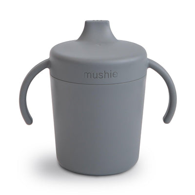 Mushie Trainer Sippy Cup - Smoke Image 1