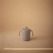 Mushie Trainer Sippy Cup - Smoke Image 2