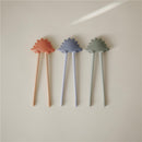 Mushie Training Chopsticks - Dried Thyme Image 3