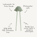 Mushie Training Chopsticks - Rose Image 2