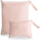 Mushie - Water Resistant Wet Bags, Large & Small Reusable Storage Bag, Set of 2 Blush Image 1
